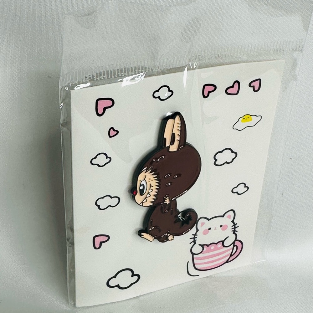 Labubu The Monsters Pin in Brown - Picture 4 of 8